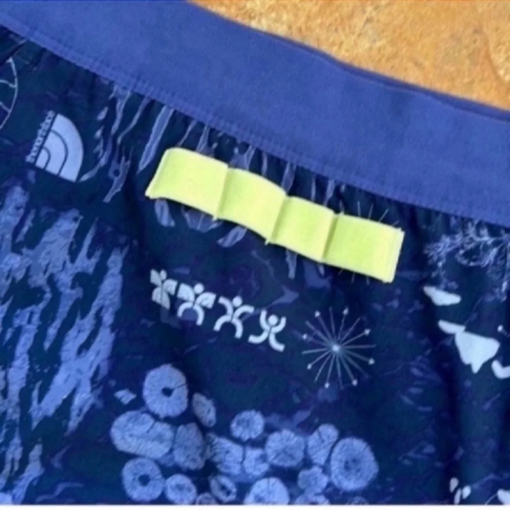 The North Face Athletic Blue and Green Shorts